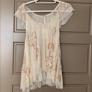 Free people sequined top
